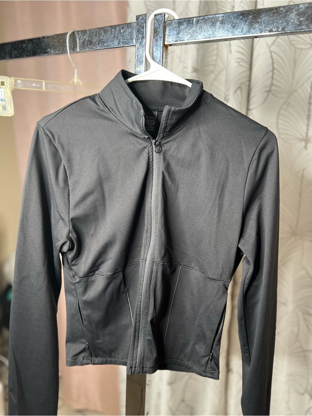 Victoria secret Black Full-Zip Jacket - Sleek Everyday Layer